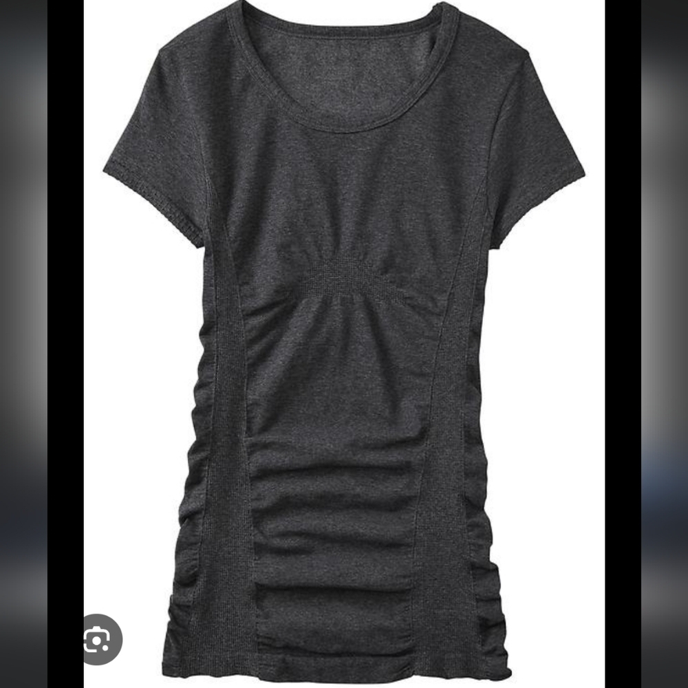 Athleta Breathe Active Ruched short sleeve Tee top